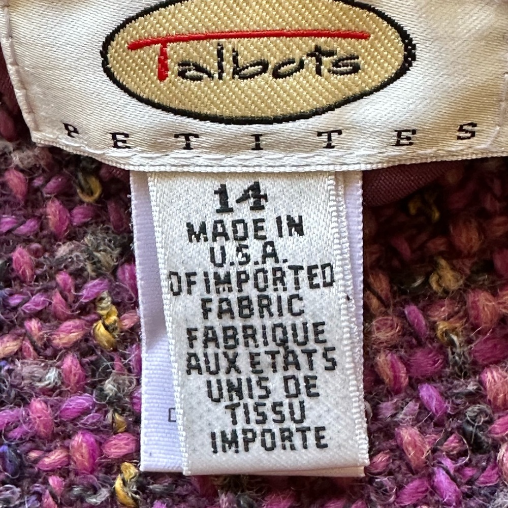 Talbots Midi Multi Color Knit Pinks & Purples Ski… - image 8